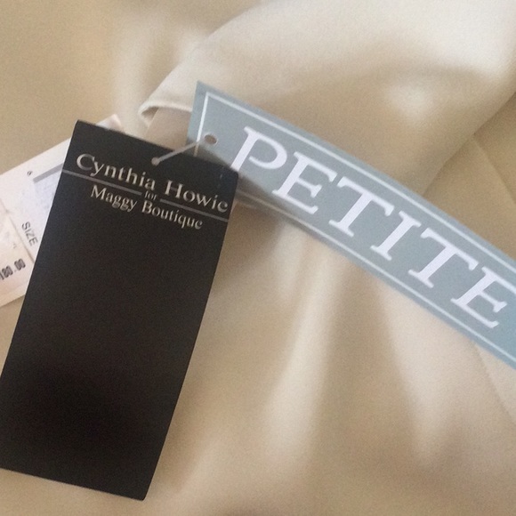 NWT Cynthia Howie Cream color Jacket 8 petite - Picture 6 of 7